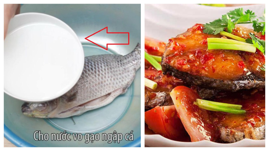 ngam ca vao nuoc nay truoc khi nau het mui tanh
