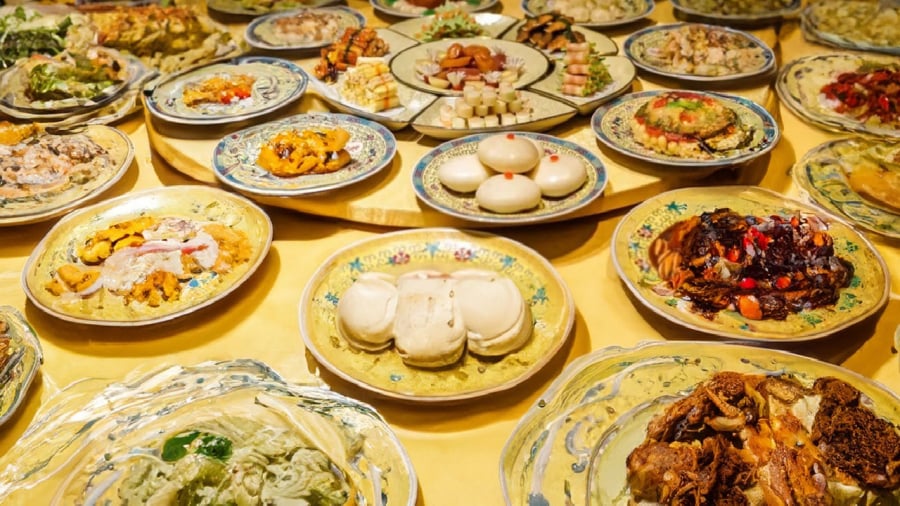 Bữa ăn của hoàng đế Trung Hoa có tới hơn 100 món