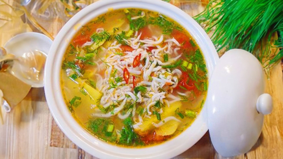 Món canh riêu cá ngần