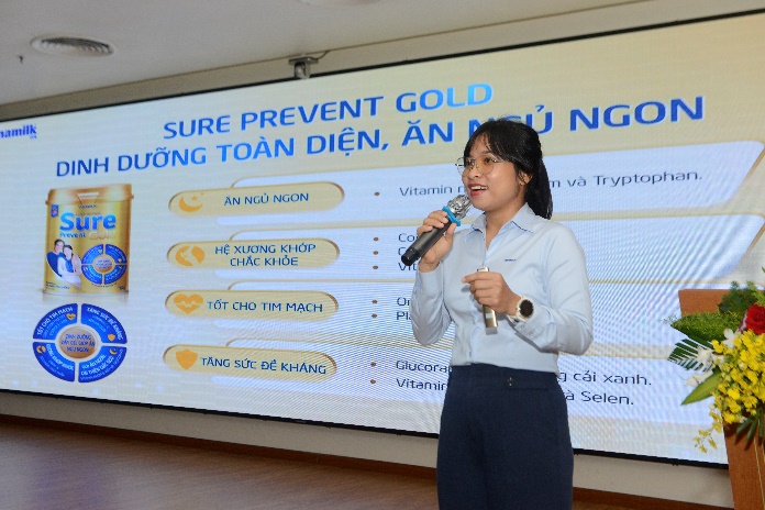 Đại diện Vinamilk chia sẻ về kết quả Shbet888.com tỷ lệ cược cao lâm sàng của sản phẩm Vinamilk Sure Prevent Gold trên các bệnh nhân của Bệnh viện Chợ Rẫy.