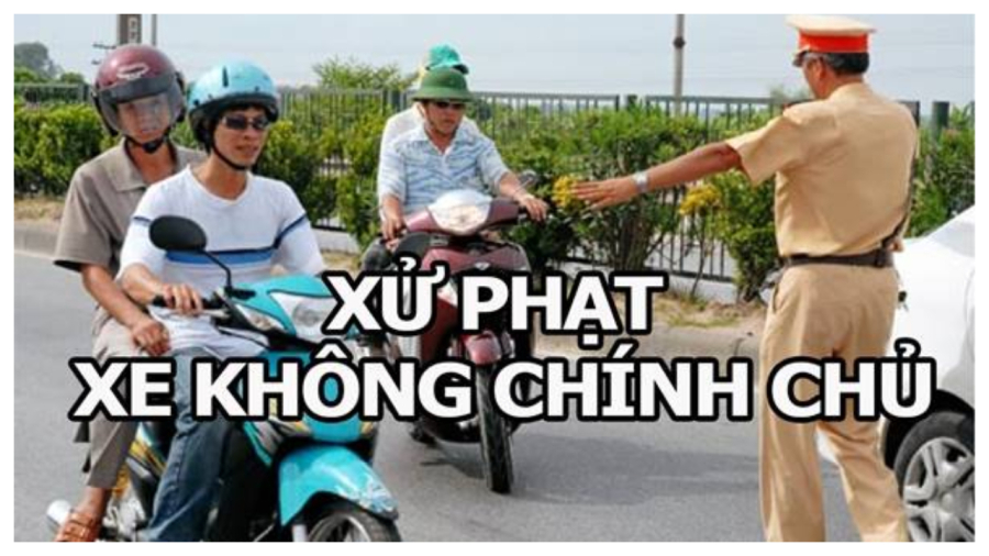 xu phat xe khong chinh chu