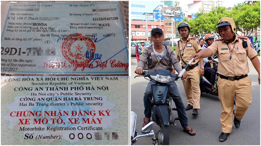 3 truong hop di xe khong chinh chu bi phat nang