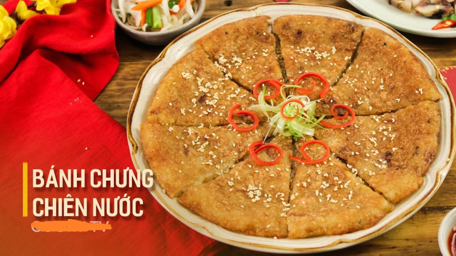 banh chung chien nuoc