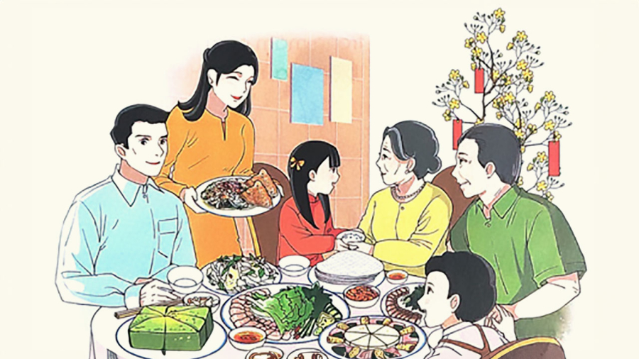 gia-dinh-an-com-tet