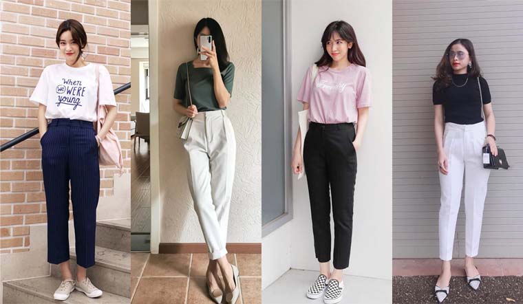 Khi chọn mẫu quần âu ống đứng dài trên mắt cá chân, vóc dáng của chị em còn trở nên cao ráo, thanh thoát hơn.