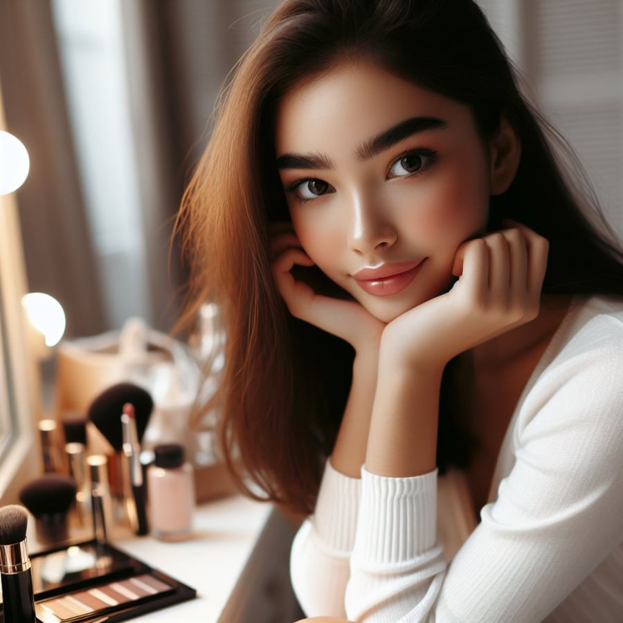 Chọn son màu tự nhiên với chút bóng nhẹ là cách hoàn hảo để tạo nên vẻ đẹp tươi trẻ và tự nhiên