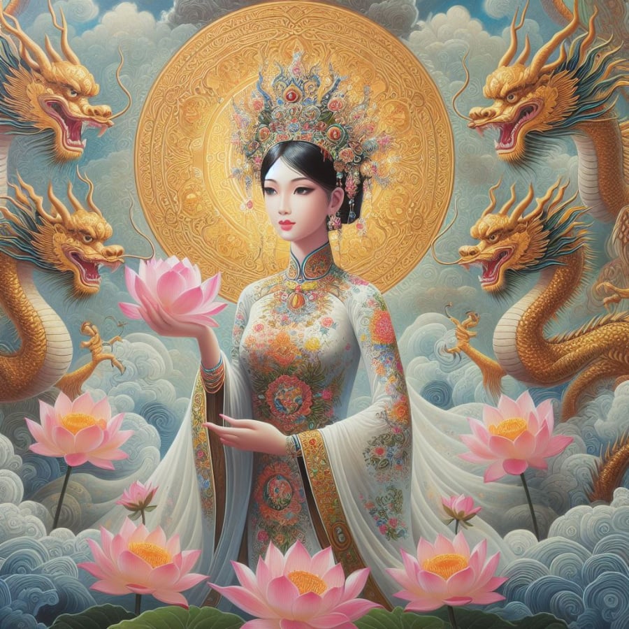 Công chúa Huyền Trân được người dân tôn làm Thần Mẫu