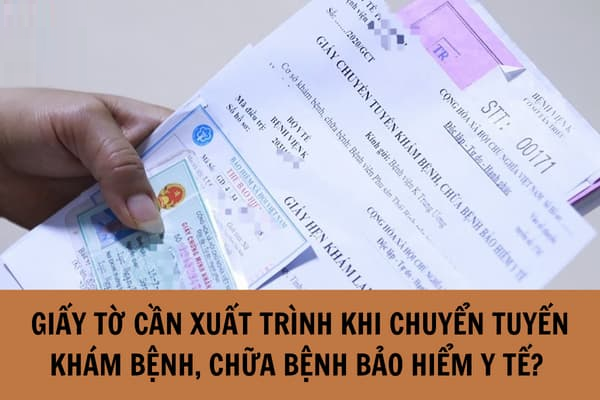 Giấy chuyển tuyến theo đúng yêu cầu của cơ quan BHYT