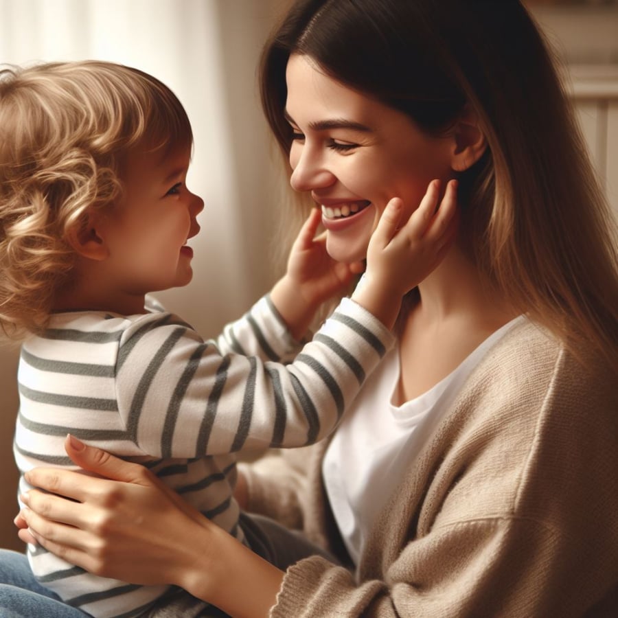 Trẻ luôn muốn bảo vệ mẹ để thể hiện tình yêu