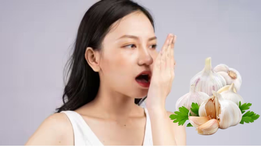 Mùi tỏi để lại sự khó chịu trong hơi thở