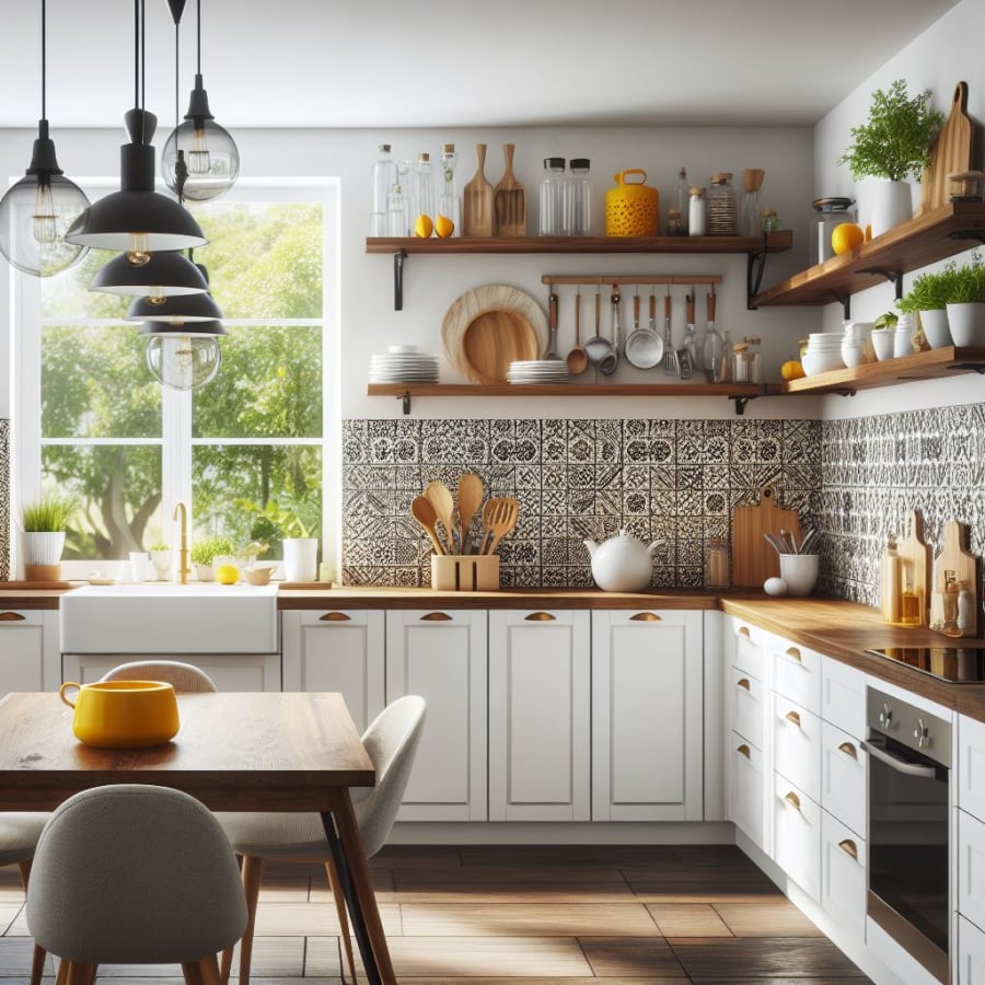 Tránh cửa chính đối diện cửa bếp