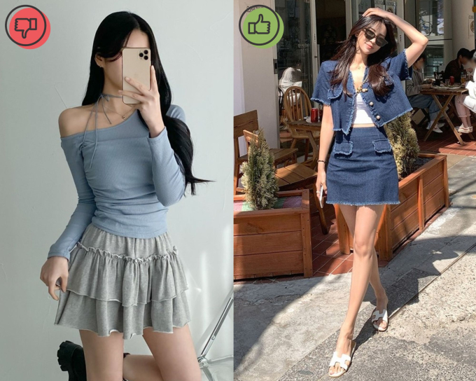 Chân váy vải cotton cũng không còn sành điệu.