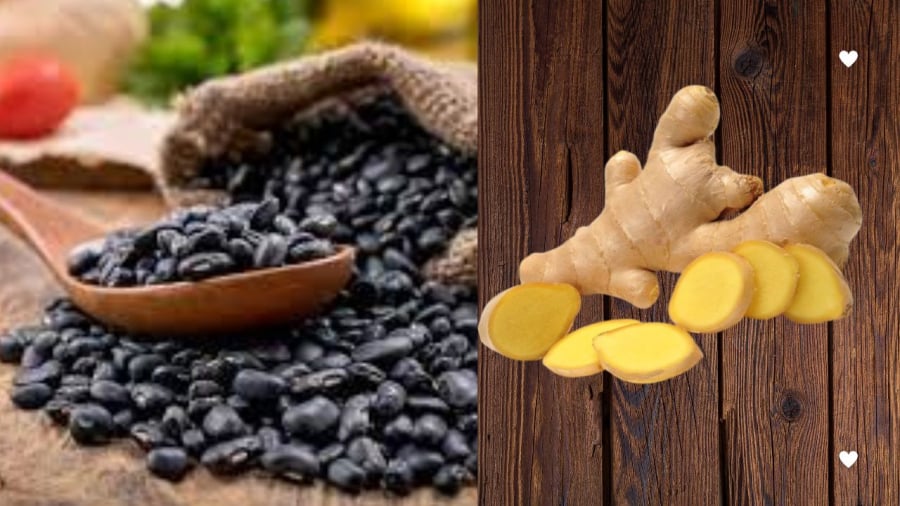 Khi thêm gừng vào nước đậu đen giúp tăng công dụng  