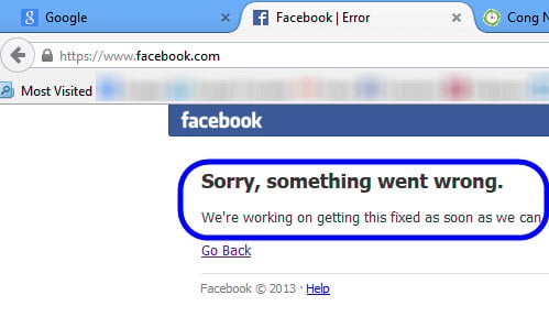 Khoảng 22h20 tối 5/3, nhiều người dùng Facebook không thể truy cập