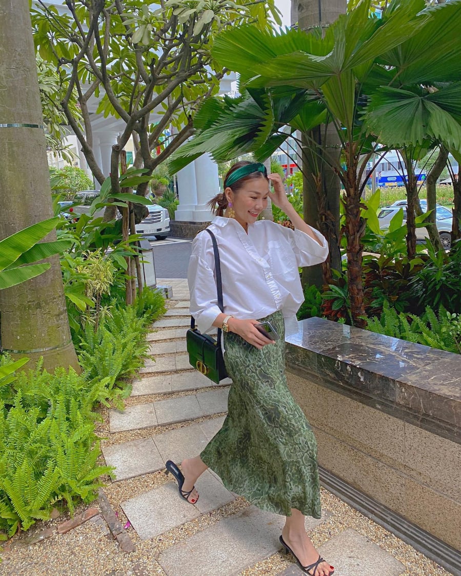 Nàng siêu mẫu rất giản dị.