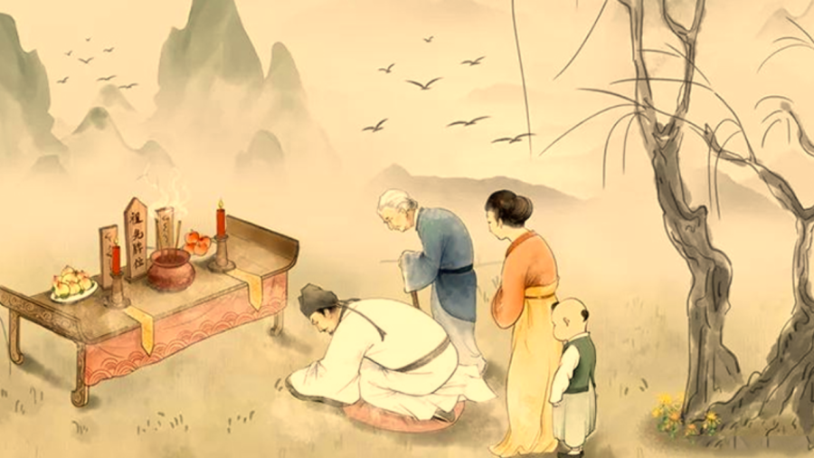 Tảo mộ Tết Thanh Minh