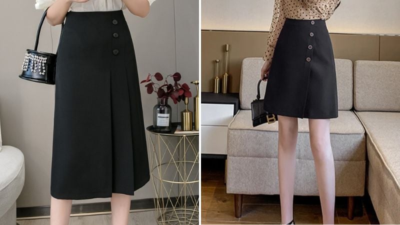 Chân váy công sở dáng chữ A luôn luôn không thể thiếu trong tủ quần áo của chị em