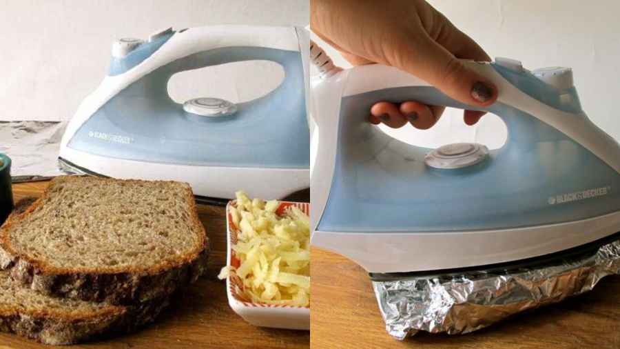 Bàn là có thể giúp bạn có được chiếc bánh mì nướng kẹp phô mai