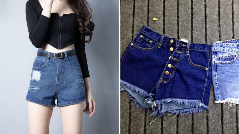 Quần short jean cá tính, năng động