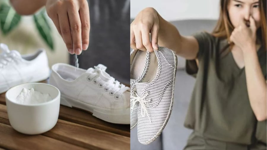 Khi giày hôi đừng vội mang đi giặt vì có thể càng hôi hơn do không được khô