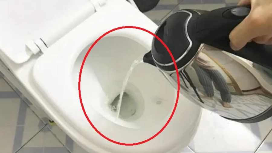 Hãy đun ấm nước sôi đổ vào bồn cầu ngay khi nhận phòng