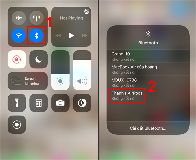 Công dụng của nút bluetooth