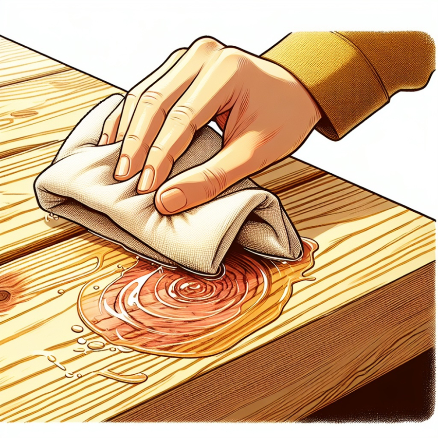 Mặt gỗ sẽ sáng bóng trở lại khi được chăm sóc bằng dầu ô liu và giấm.