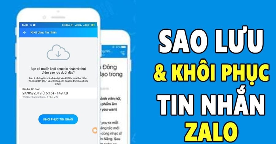 Cách khôi phục tin nhắn zalo đã xóa