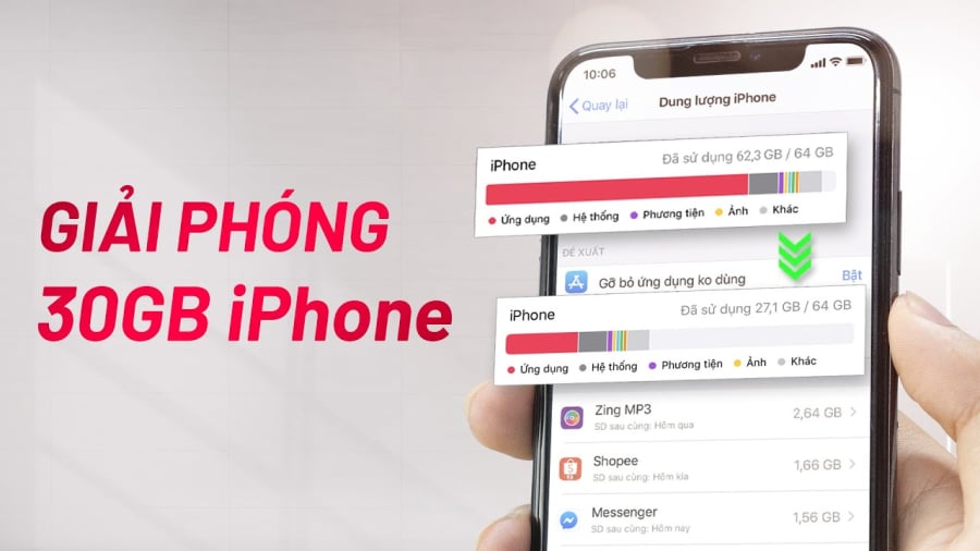 Bí quyết giải phong dung lượng cho bộ nhớ điện thoại