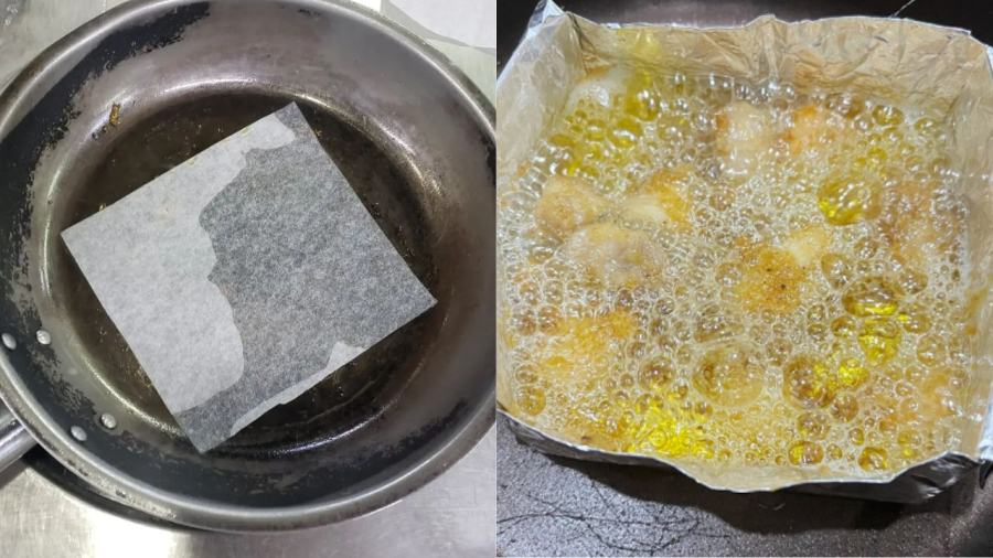 Giấy nến giấy nướng giúp chiên rán dễ dàng hơn