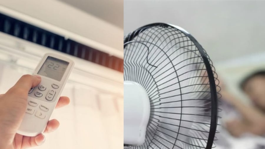 Mở điều hòa và quạt cùng lúc giúp tiết kiệm điện