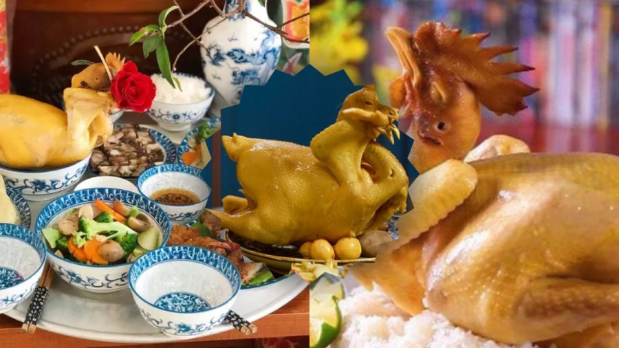 Đặt gà cúng phụ thuộc vào vị trí bàn thờ