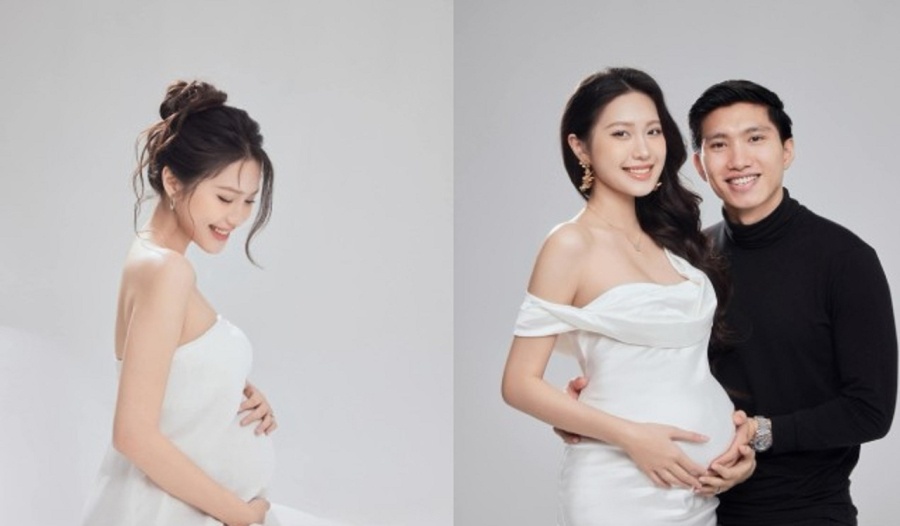 Trên trang cá nhân, Đoàn Văn Hậu xả kho bộ ảnh kèm thông báo bà xã đang mang thai con đầu lòng. Dù đang mang thai nhưng bà xã Đoàn Văn Hậu khiến dân tình hết lời khen ngợi. Doãn Hải My toát lên phong thái nhẹ nhàng, tiểu thư. Đông đảo khán giả gửi lời chúc mừng tới vợ chồng nam cầu thủ. Doãn Hải My cũng lần đầu xác nhận tin vui sau bốn tháng kết hôn với Đoàn Văn Hậu. 