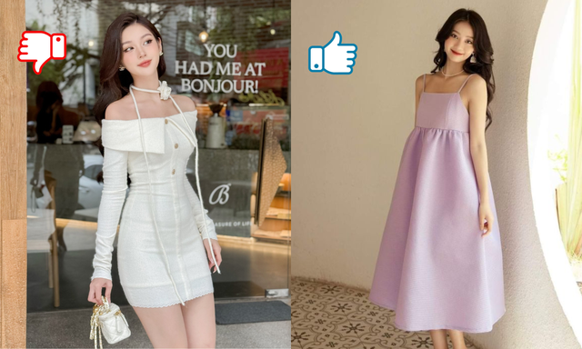 Váy bó eo có thể làm lộ khuyết điểm.