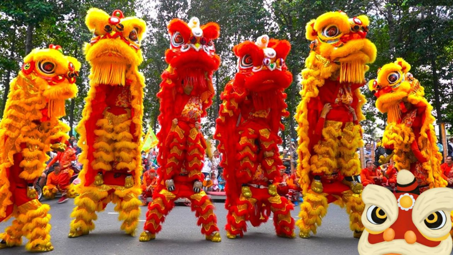 Múa lân mang lại không khí lễ hội, xua đuổi tà khí rước vận may
