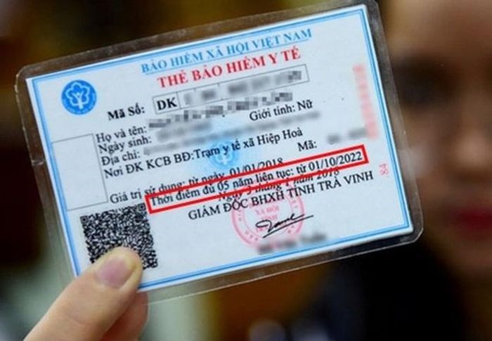 Mức hưởng BHYT 5 năm liên tục    