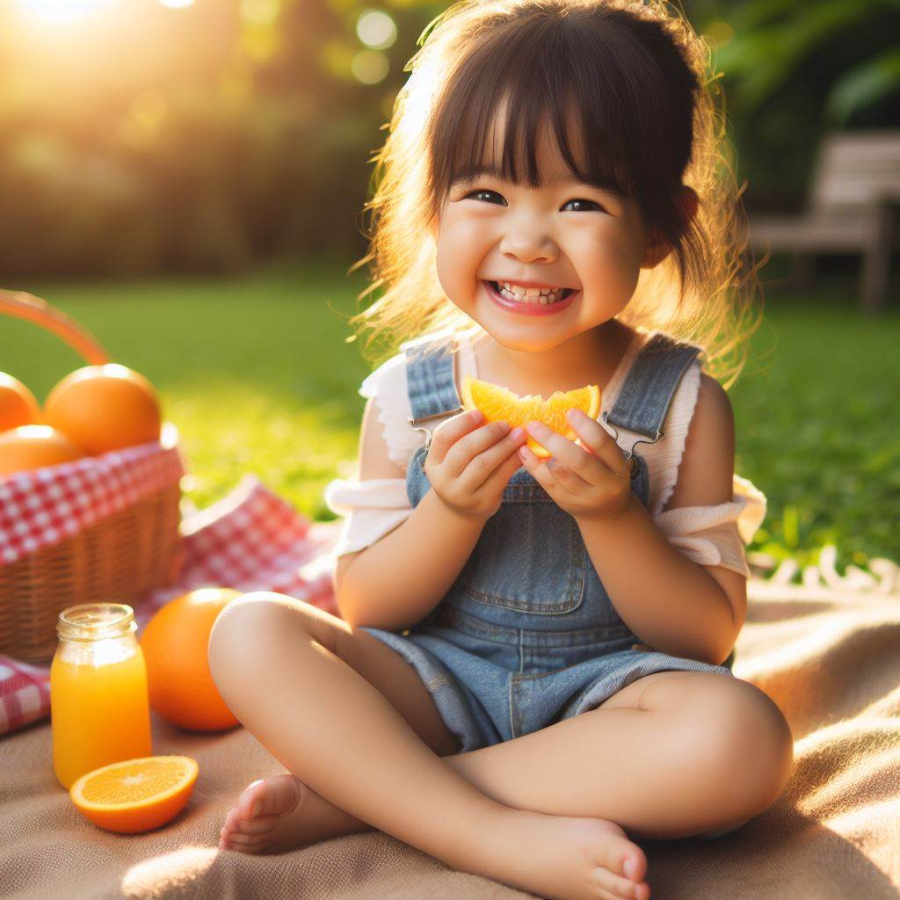 Quả thuộc nhóm có múi như cam, quýt thường rất được lòng các bé bởi hương vị ngọt ngào kết hợp chút chua