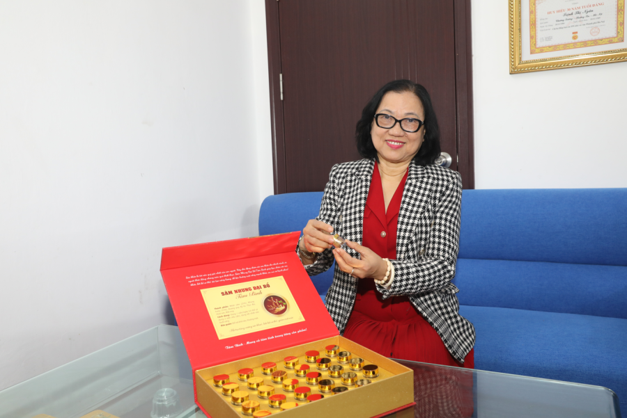 Bà Ngân (sđt: 0913 531 284) cải thiện sức khỏe sau khi dùng Sâm Nhung Đại Bổ Tâm Bình