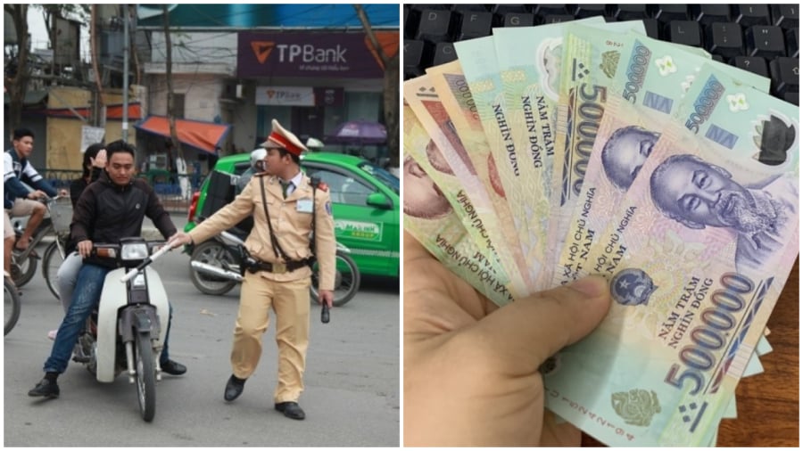 Từ nay đi xe máy không gương chiếu hậu bị phạt bao nhiêu tiền
