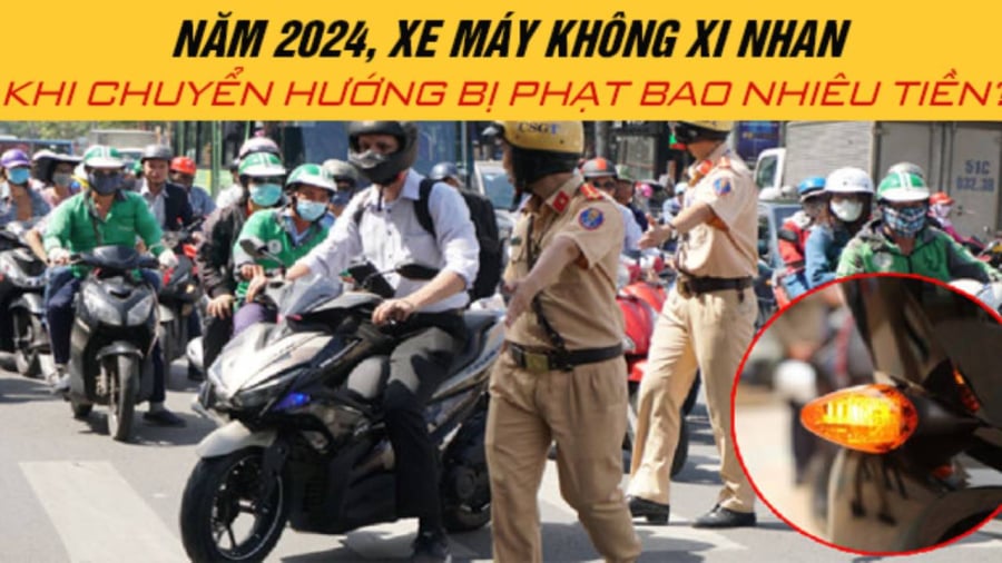 Rẽ phải không xi nhan bị phạt bao nhiêu tiền?