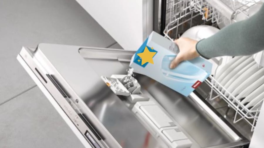 Muối rửa bát giúp làm mềm nước