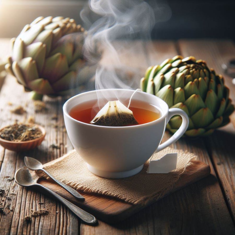 Trà atiso còn chứa các chất chống oxy hóa mạnh mẽ giúp chống lại quá trình lão hóa của da