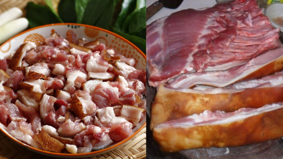 Thịt lợn mán ngon có màu đỏ hồng không phải màu đỏ sậm