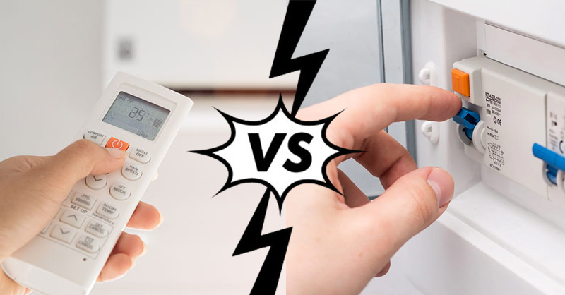 Bật tắt điều hoà bằng cầu dao