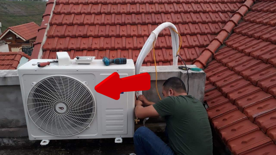 Cục nóng điều hòa đặt thấp hơn dàn lạnh    