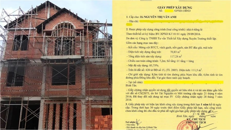 Xây dựng nhà ở cần có giấy phép xây dựng