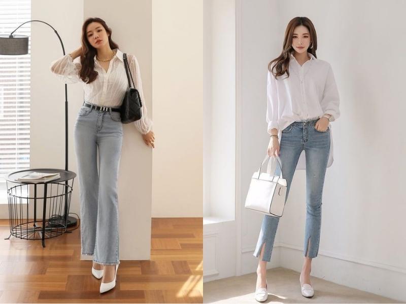 Bạn có thể hoàn thiện bằng việc chọn một đôi giày mũi nhọn, phụ kiện không quá cầu kỳ là đã đủ nổi bật rồi. 