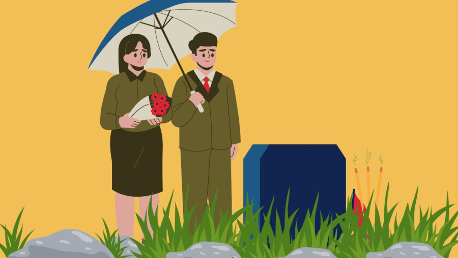 Thắp hương tảo mộ Thanh minh cần chú ý thăp hương quan thần trước rồi thắp hương ở mộ người thân sau