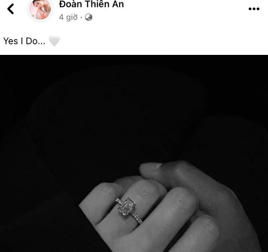 Hình ảnh Đoàn Thiên Ân nắm tay một người đàn ông bí ẩn.  