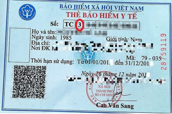 Ký hiệu này gồm 01 ký tự theo số thứ tự từ 1 đến 5 nằm ngay góc bên phải của mặt trước thẻ BHYT tương ứng với mức hưởng BHYT 